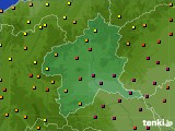 群馬県のアメダス実況(気温)(2022年08月16日)