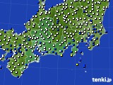 2022年08月16日の東海地方のアメダス(風向・風速)