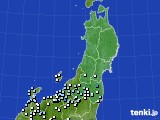 東北地方のアメダス実況(降水量)(2022年08月17日)