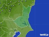 茨城県のアメダス実況(降水量)(2022年08月17日)