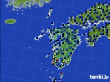 九州地方のアメダス実況(日照時間)(2022年08月17日)