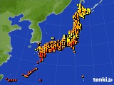 アメダス実況(気温)(2022年08月17日)