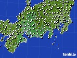 2022年08月17日の東海地方のアメダス(風向・風速)