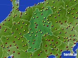 長野県のアメダス実況(気温)(2022年08月18日)