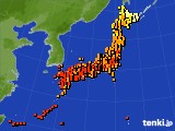 アメダス実況(気温)(2022年08月19日)
