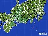 2022年08月20日の東海地方のアメダス(風向・風速)