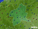 群馬県のアメダス実況(日照時間)(2022年08月21日)