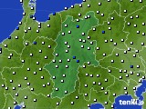 2022年08月21日の長野県のアメダス(風向・風速)