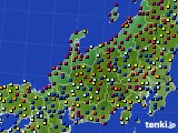 北陸地方のアメダス実況(日照時間)(2022年08月22日)