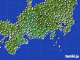 2022年08月23日の東海地方のアメダス(風向・風速)