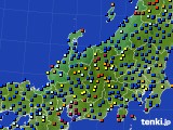 北陸地方のアメダス実況(日照時間)(2022年08月24日)