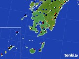 2022年08月24日の鹿児島県のアメダス(日照時間)