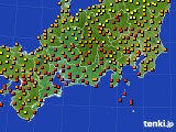 東海地方のアメダス実況(気温)(2022年08月24日)