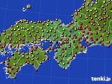 近畿地方のアメダス実況(気温)(2022年08月24日)