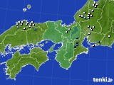 近畿地方のアメダス実況(降水量)(2022年08月25日)