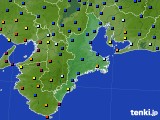 三重県のアメダス実況(日照時間)(2022年08月25日)