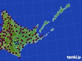 道東のアメダス実況(日照時間)(2022年08月25日)