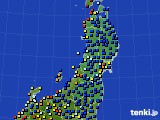 東北地方のアメダス実況(日照時間)(2022年08月26日)