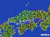 中国地方のアメダス実況(日照時間)(2022年08月26日)