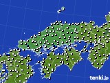 中国地方のアメダス実況(風向・風速)(2022年08月26日)
