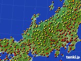 北陸地方のアメダス実況(気温)(2022年08月27日)