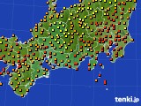 東海地方のアメダス実況(気温)(2022年08月27日)