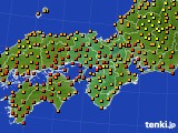 近畿地方のアメダス実況(気温)(2022年08月27日)