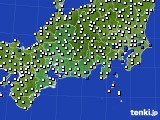 2022年08月27日の東海地方のアメダス(風向・風速)