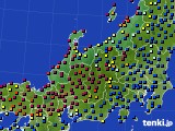 2022年08月28日の北陸地方のアメダス(日照時間)