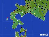 2022年08月28日の道南のアメダス(日照時間)