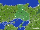 2022年08月30日の兵庫県のアメダス(風向・風速)