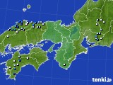 近畿地方のアメダス実況(降水量)(2022年08月31日)