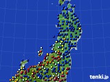 東北地方のアメダス実況(日照時間)(2022年08月31日)