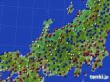 2022年08月31日の北陸地方のアメダス(日照時間)