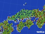 2022年08月31日の中国地方のアメダス(日照時間)