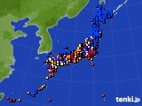 2022年08月31日のアメダス(日照時間)