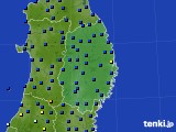 岩手県のアメダス実況(日照時間)(2022年08月31日)