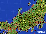 北陸地方のアメダス実況(気温)(2022年08月31日)