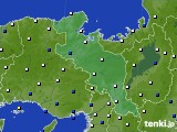 京都府のアメダス実況(風向・風速)(2022年08月31日)