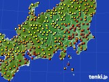 2022年09月01日の関東・甲信地方のアメダス(気温)