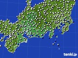 2022年09月01日の東海地方のアメダス(風向・風速)