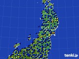 東北地方のアメダス実況(日照時間)(2022年09月02日)