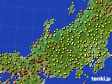 北陸地方のアメダス実況(気温)(2022年09月02日)