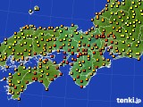 2022年09月02日の近畿地方のアメダス(気温)