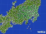 関東・甲信地方のアメダス実況(風向・風速)(2022年09月02日)