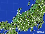 北陸地方のアメダス実況(風向・風速)(2022年09月04日)