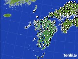2022年09月04日の九州地方のアメダス(風向・風速)