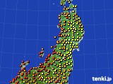 東北地方のアメダス実況(気温)(2022年09月05日)
