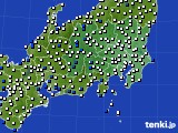 関東・甲信地方のアメダス実況(風向・風速)(2022年09月05日)