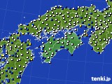 四国地方のアメダス実況(風向・風速)(2022年09月05日)